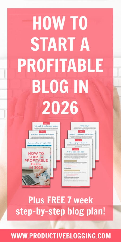 How to start a PROFITABLE blog in 2026 (plus FREE 7 week blog plan ...
